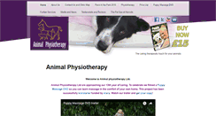 Desktop Screenshot of animalphysiotherapy.org.uk